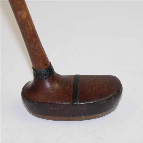 Classic Burke Wood Putter with Brass Plate - C4