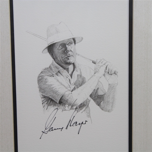 Palmer, Nicklaus, & Player Signed Jim Fitzpatrick Pencil Sketch Prints - Framed JSA ALOA