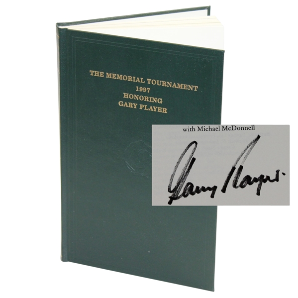 Gary Player Signed Ltd Ed 1997 Memorial Tournament Book Honoring Player JSA ALOA