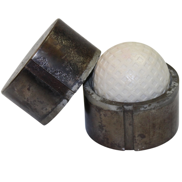 Heavy Two-Piece Golf Ball Hand Mold - With Golf Ball