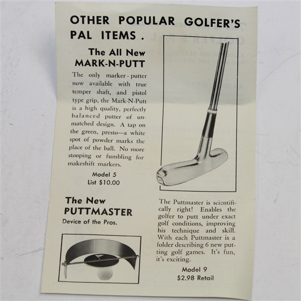 1961 De Luxe Model 3 Golfer's Pal Score Keeper - Original Box 