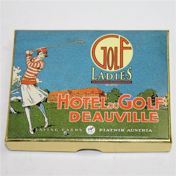 Austrian Hotel du Golf Deauville Piatnik Ladies Golf Cards - 2 Decks