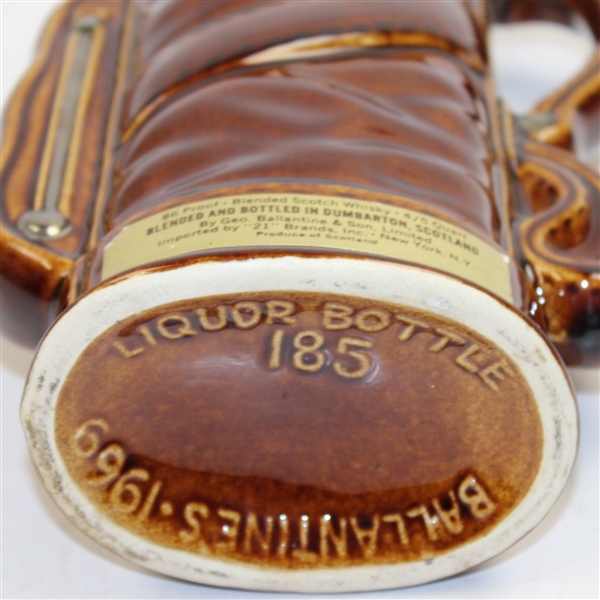 Ballantine's Scoth Whiskey Golf Bag Themed Decanter - Great Condition 1969