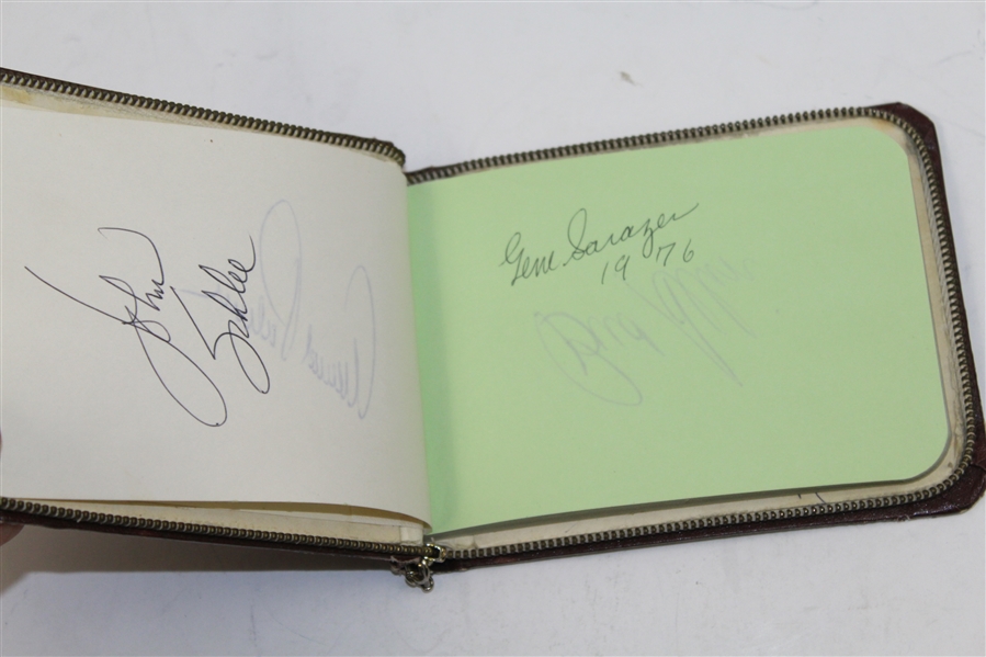 1976 Autograph Album Booklet with Nicklaus(x2), Palmer, Sarazen, and many others JSA ALOA