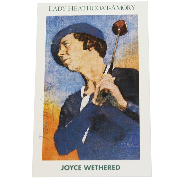 Joyce Wethered Signed Mueller 'Lady Heathcoat-Amory' Golf Card JSA ALOA