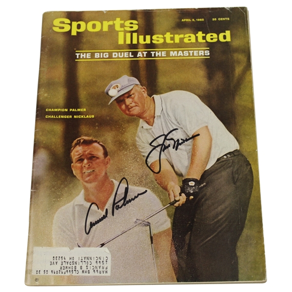 Arnold Palmer & Jack Nicklaus Signed 1965 Sports Illustrated Masters Issue JSA ALOA