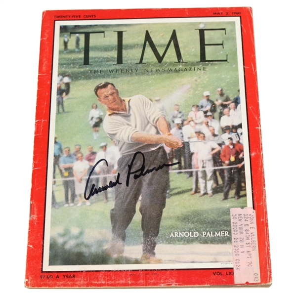 Arnold Palmer Signed 1960 TIME Magazine May Issue JSA ALOA