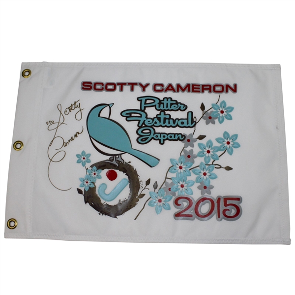 Scotty Cameron Signed 2015 Putter Festival Japan Flag JSA ALOA