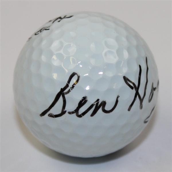Ben Hogan Signed 'Ben Hogan392LS' Logo Golf Ball JSA FULL LETTER #Y32801
