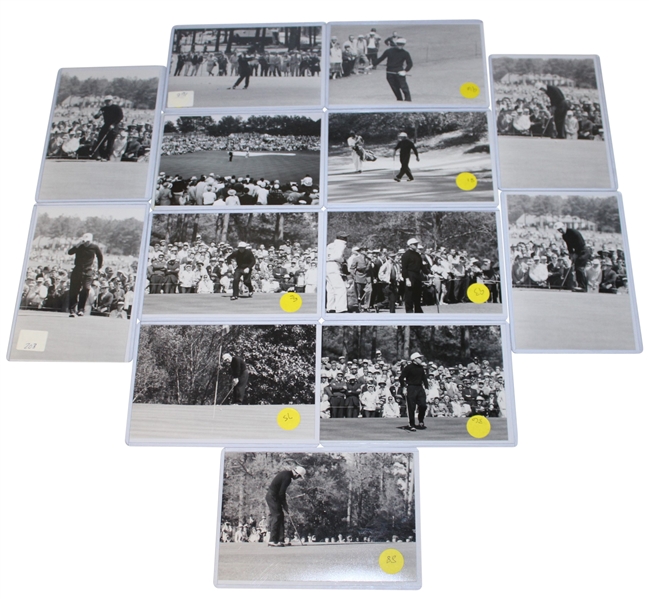 Thirteen Gary Player Original 1961 Masters Photo Negatives - with Printouts
