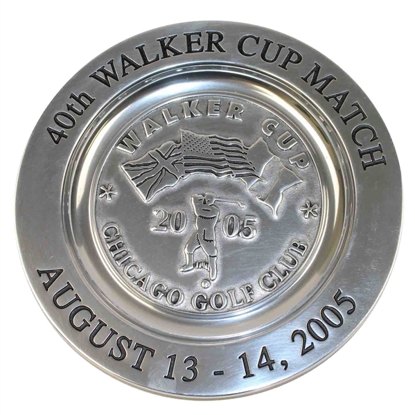 2005 Commemorative Walker Cup Plate - 40th - Chicago Golf Club (Oldest 18-hole Course North America)