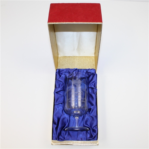 1965 Ryder Cup at Royal Birkdale GC Ltd of 50 Edinburgh Souvenir Crystal Goblet in Box