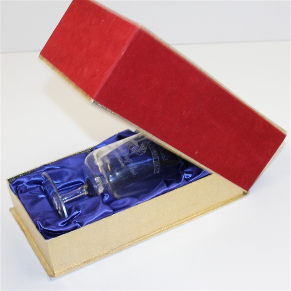 1965 Ryder Cup at Royal Birkdale GC Ltd of 50 Edinburgh Souvenir Crystal Goblet in Box