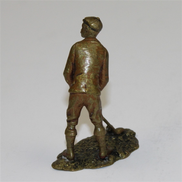 Circa 1910 Stunning Miniature Vienna Bronze Golfer Made by Franz Bergman 