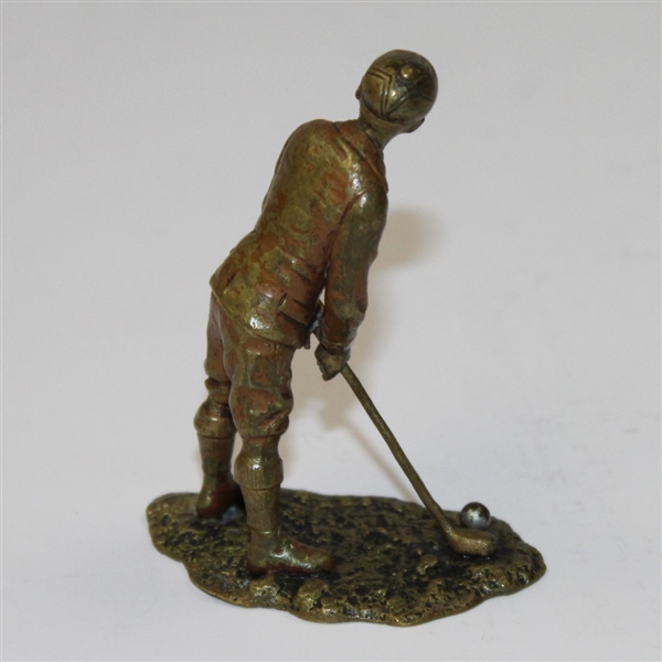 Circa 1910 Stunning Miniature Vienna Bronze Golfer Made by Franz Bergman 