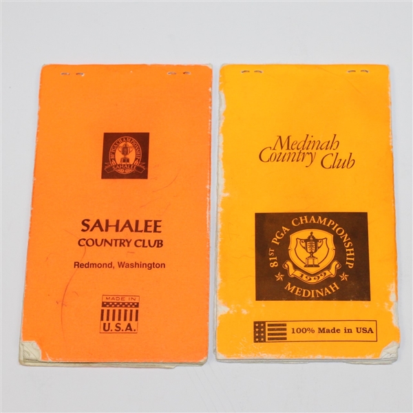 1998 & 1999 PGA Championship Professional Yardage Books with Use