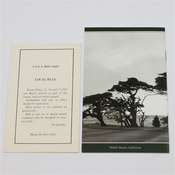 Ultra Exclusive Cypress Point Scorecard & Yardage Guide