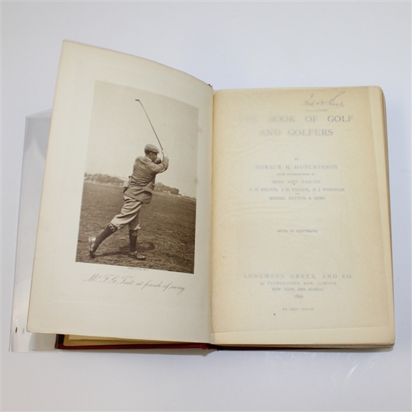 1899 'The Book of Golf and Golfers' by Horace G. Hutchinson & Others