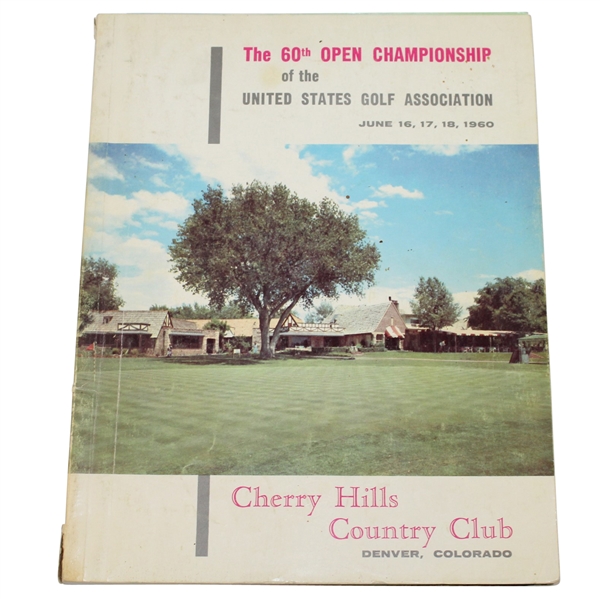 1960 US Open at Cherry Hills Program - Arnold Palmer Win