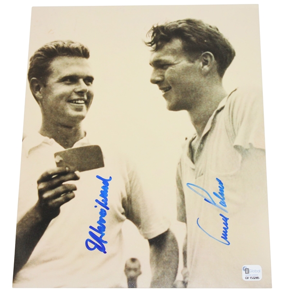 Arnold Palmer & Harvie Ward Signed 8x10 Photo JSA ALOA