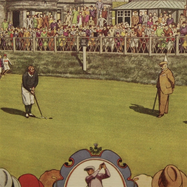 Bobby Jones Signed 1930 Currier & Ives British Open @ St. Andrews - RARE- W/JSA Authenticity