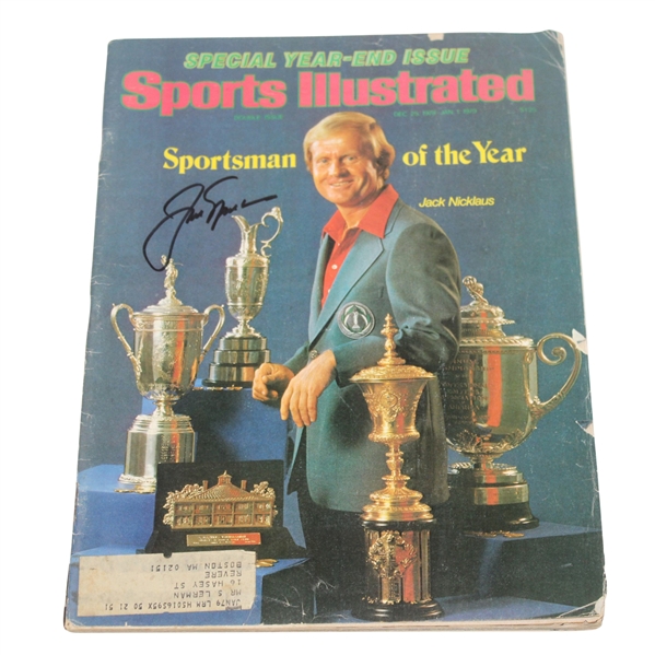 Jack Nicklaus Signed Sports Illustrated 'Sportsman of the Year' 12/25/1978 JSA #P36685