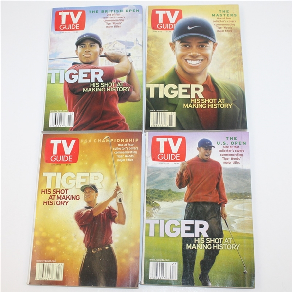 Tiger Woods Multi-Lot: Bobbleheads, Wheaties Box, TV Guides, Golf Balls, and more