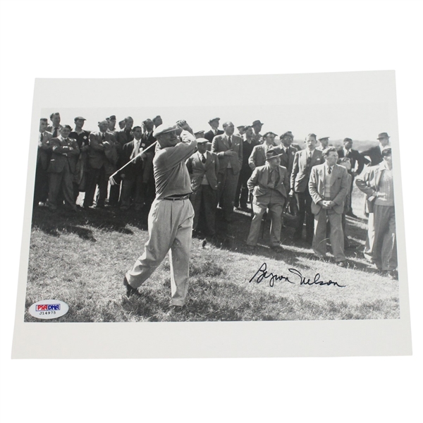 Byron Nelson Signed 8x10 Black and White Photo PSA/DNA #J14975
