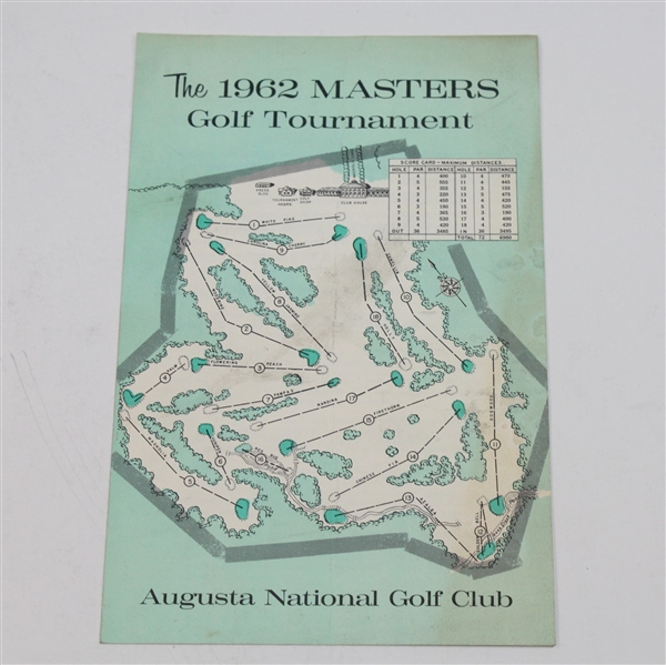 Three Masters Press Scorepads and 1962 Masters Pamphlet
