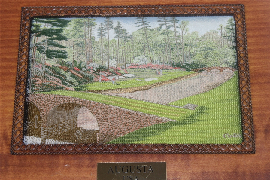 Augusta National Detailed Wooden Cash's Box - Made in England