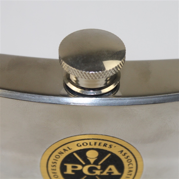 Undated Stainless Steel PGA of America Award 4oz Flask