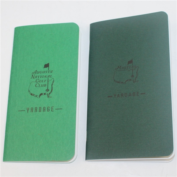 Two Undated Official Masters Yardage Guides