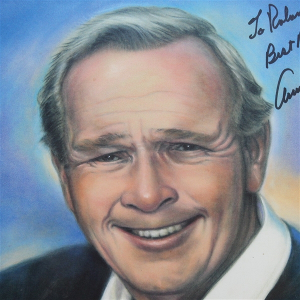 Arnold Palmer Signed Original Portrait Artwork FULL JSA #Y39240