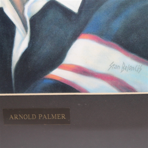 Arnold Palmer Signed Original Portrait Artwork FULL JSA #Y39240