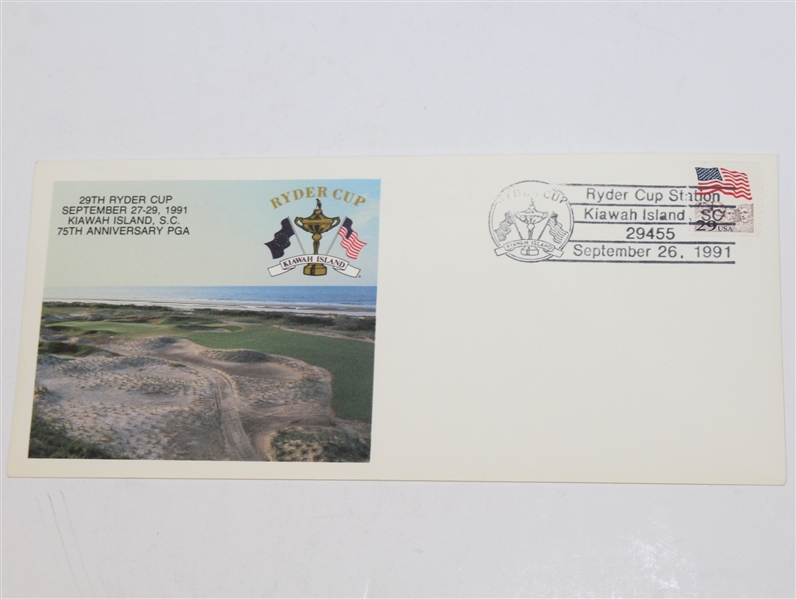 Ten The War by the Shore Ryder Cup at Kiawah Island 1991 First Day Covers - Mint