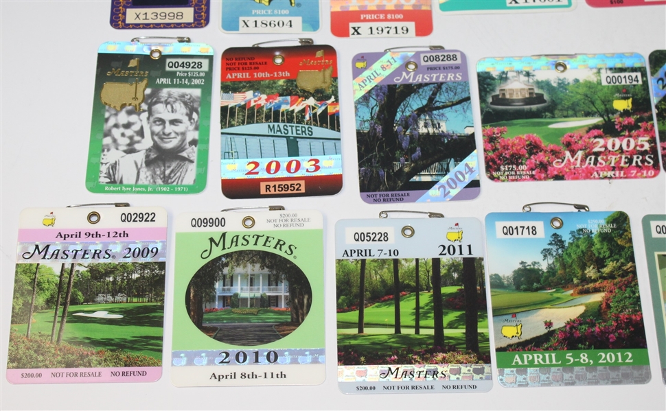 1963-2016 Complete Run of Masters Tournament Badges-High Grade Condition!
