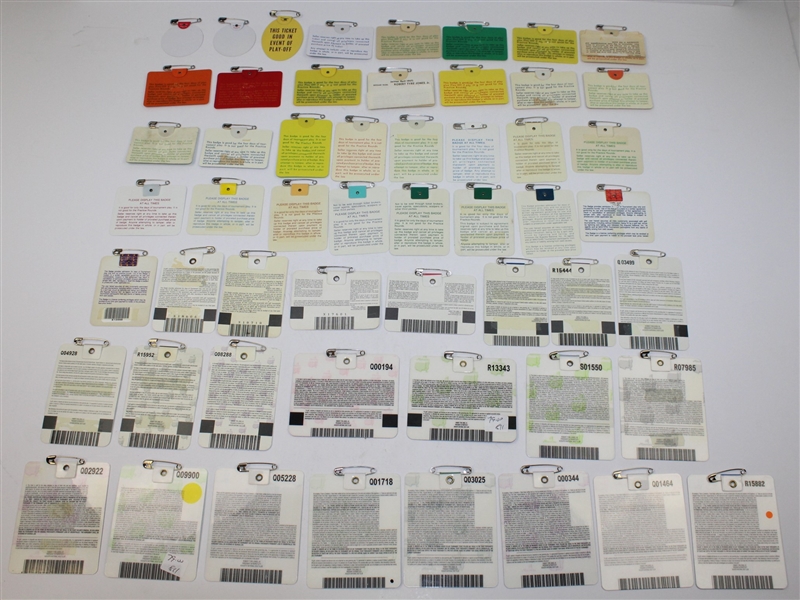 1963-2016 Complete Run of Masters Tournament Badges-High Grade Condition!