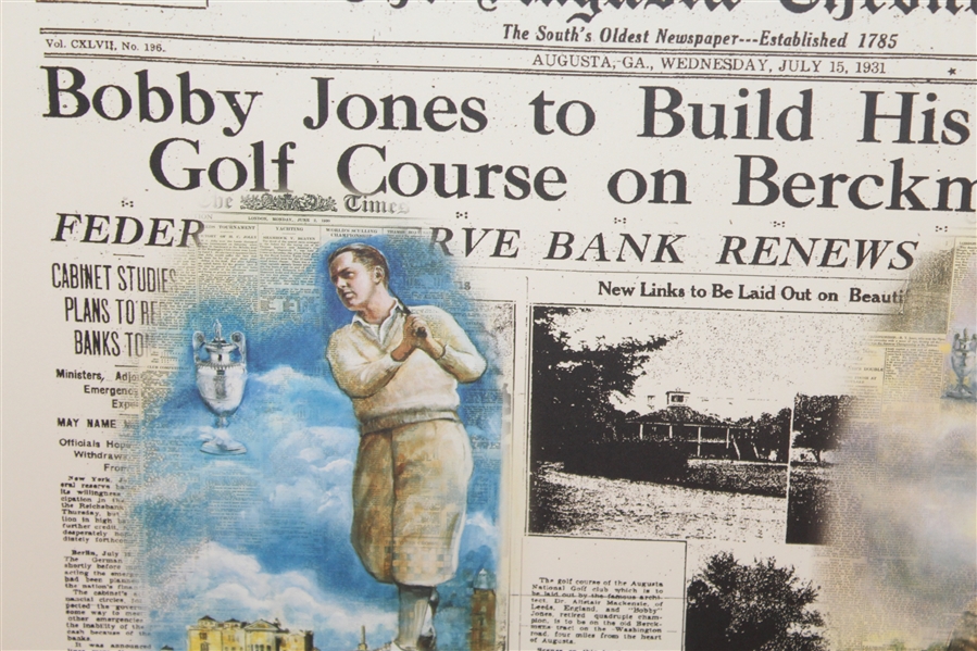 Ltd Ed The Legacy Lives On Bobby Jones Print #431/1200