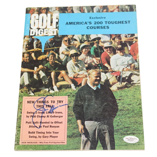 Jack Nicklaus Signed 1966 Golf Digest Magazine JSA #B55207