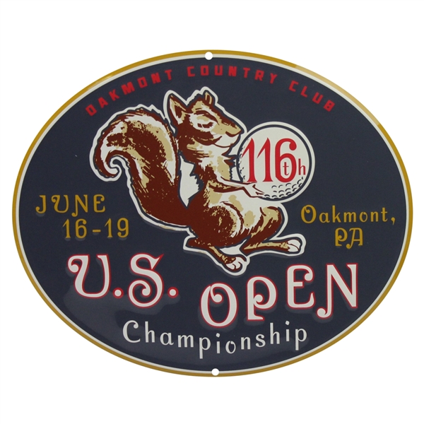 2016 US Open at Oakmont Souvenir Metal Bar Sign