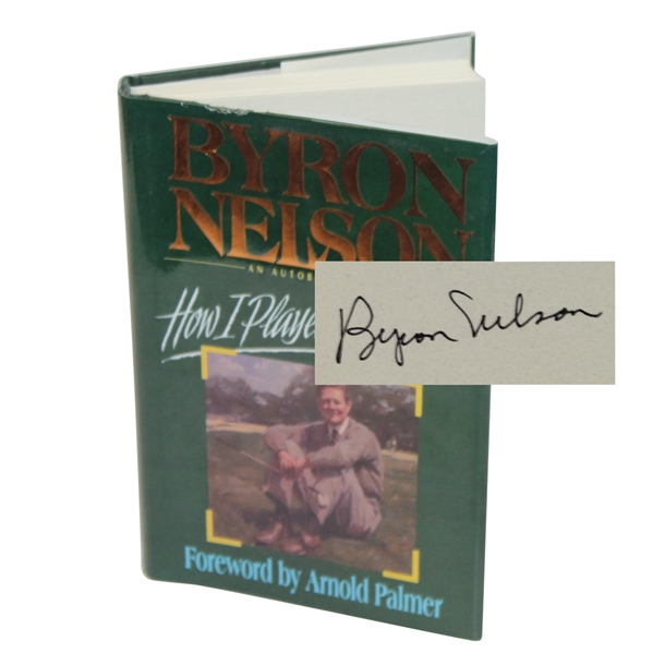 Byron Nelson Signed Book How I Played the Game by Byron Nelson JSA ALOA
