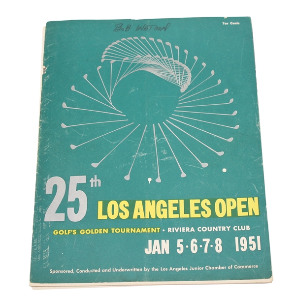 1951 Los Angeles Open Program - Multi-Signed by Boros, Wall, and others JSA ALOA