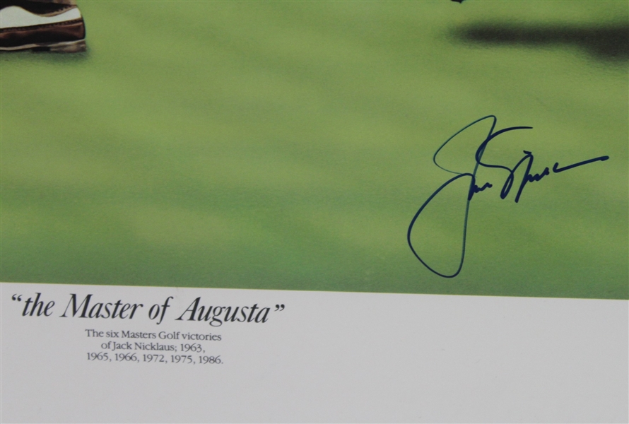 Jack Nicklaus Signed Ltd Ed The Master of Augusta Zuniga Print #564 JSA ALOA