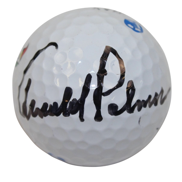 Arnold Palmer Signed Callaway Rule 35 Golf Ball W/Palmer Personal Umbrella Logo Stamp JSA ALOA