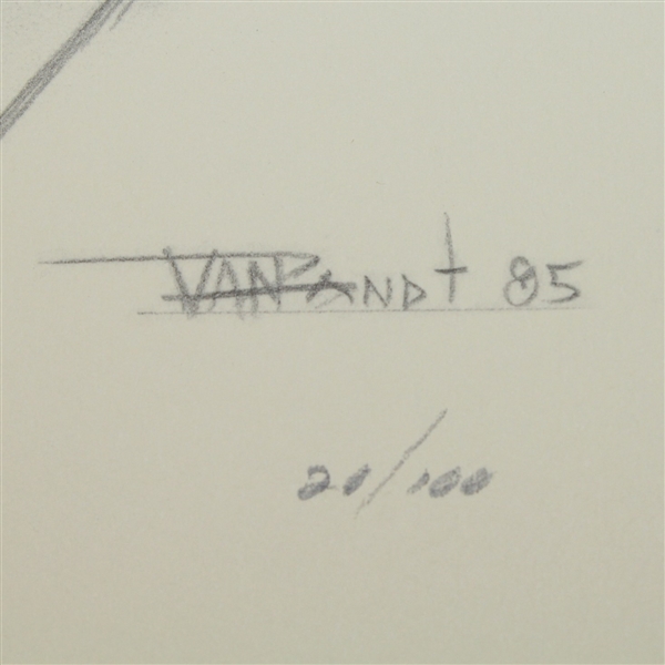 Sam Snead Ltd Edition 11x14 Van Zandt Drawing #20/100