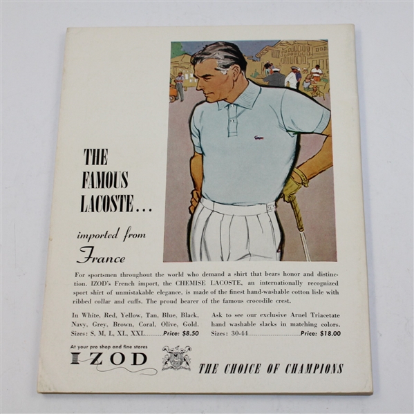 1961 PGA Championship at Olympia Fields Program - Dow Finsterwald Winner