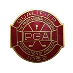 1952 PGA Championship at Big Spring CC Contestant Badge - Jim Turnesa Winner