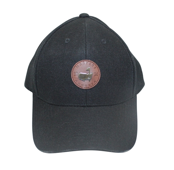 Augusta National Masters Hat-Black with Brown Leather Patch