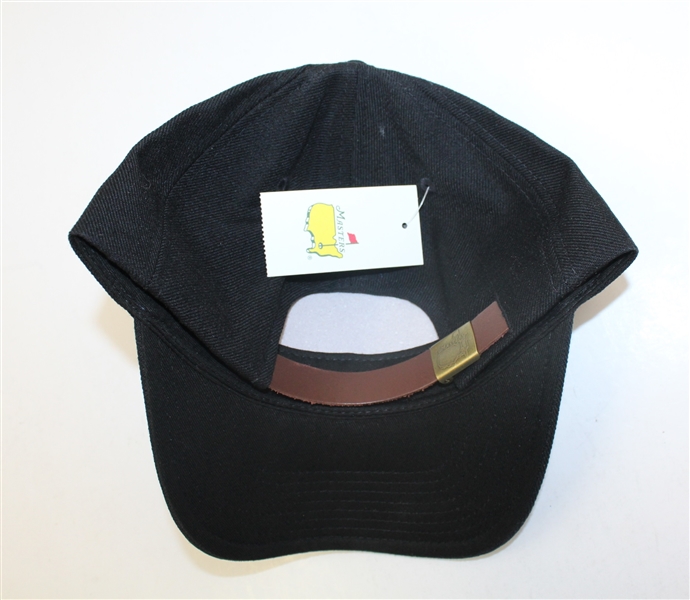Augusta National Masters Hat-Black with Brown Leather Patch