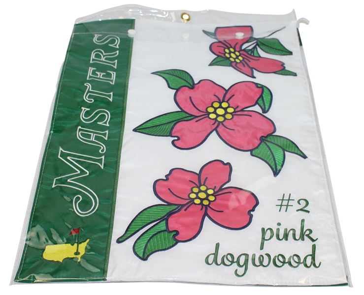 Masters Commemorative Pink Dogwood Undated Garden Flag - Hole #2